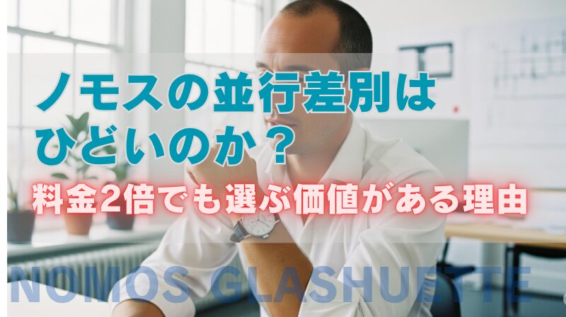 ノモスの並行差別はひどいのか？