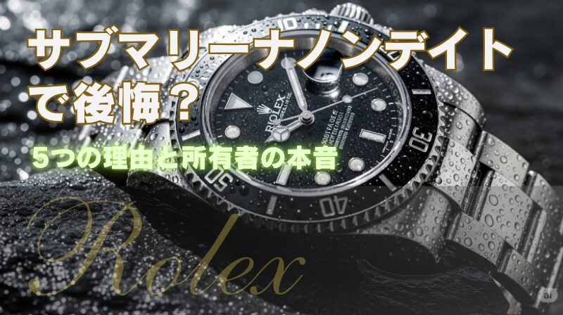 サブマリーナノンデイトで後悔？
