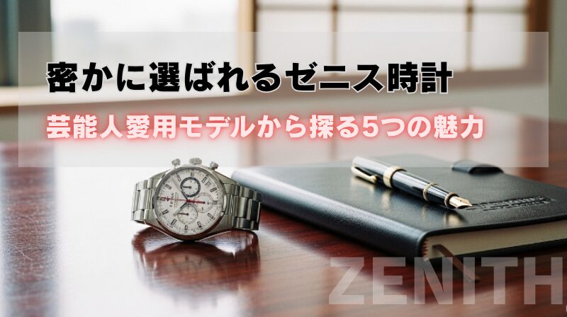 ゼニス時計。芸能人愛用モデル