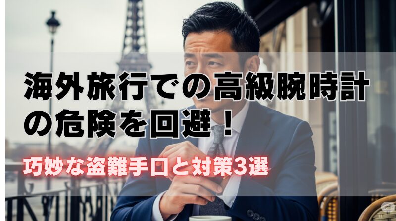 海外旅行での高級腕時計の危険を回避!